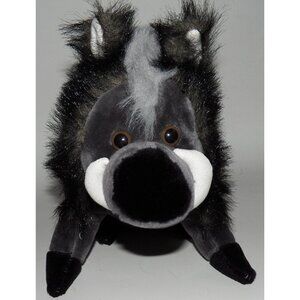 Yes Club Warthog Plush 9" Stuffed Animal Toy Black Gray